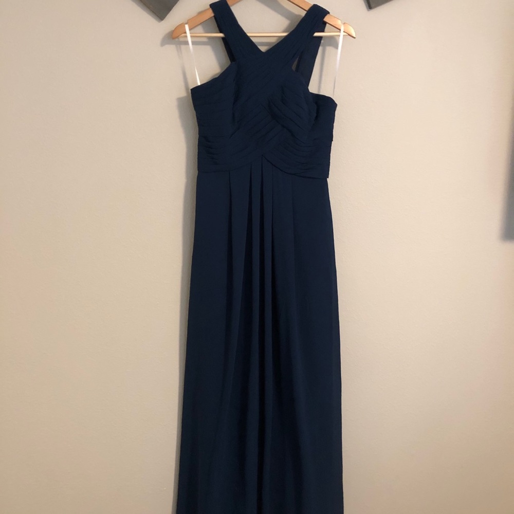 Dark blue long formal dress